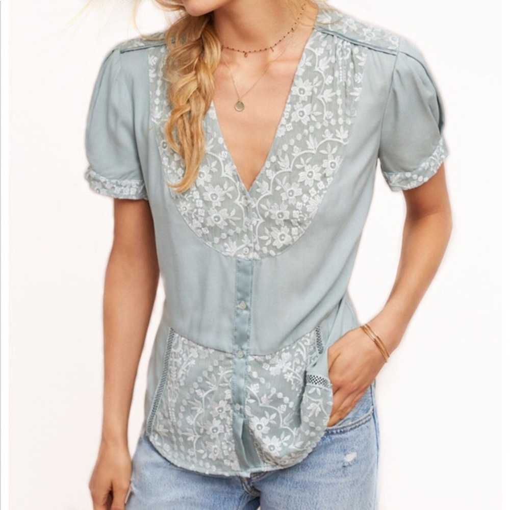 Anthropologie Tiny Talia Button-Down Top